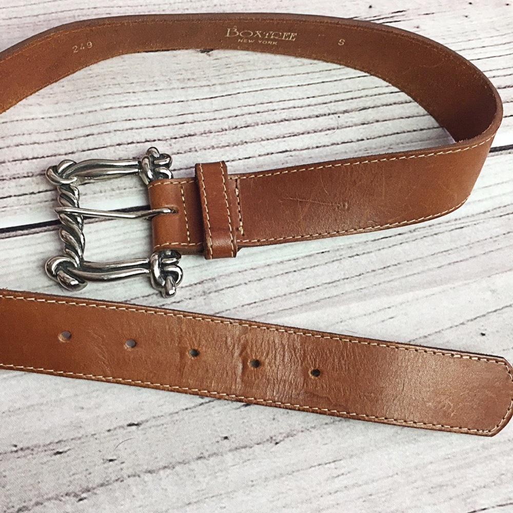 Boxtree New York Brown Leather Belt